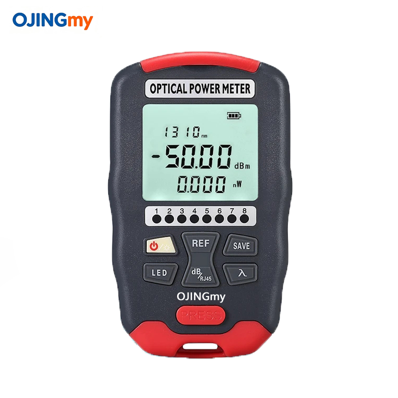 -50~+26dbm Optical power meter LED RJ45 Tester OPM Optical fiber tester