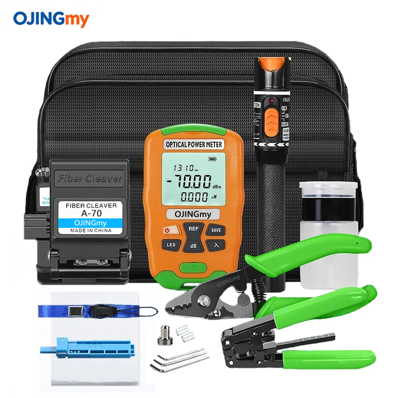 optical fiber tool kit -70~+10dBm Mini Fiber Power Meter Fiber optic cutter/VFL