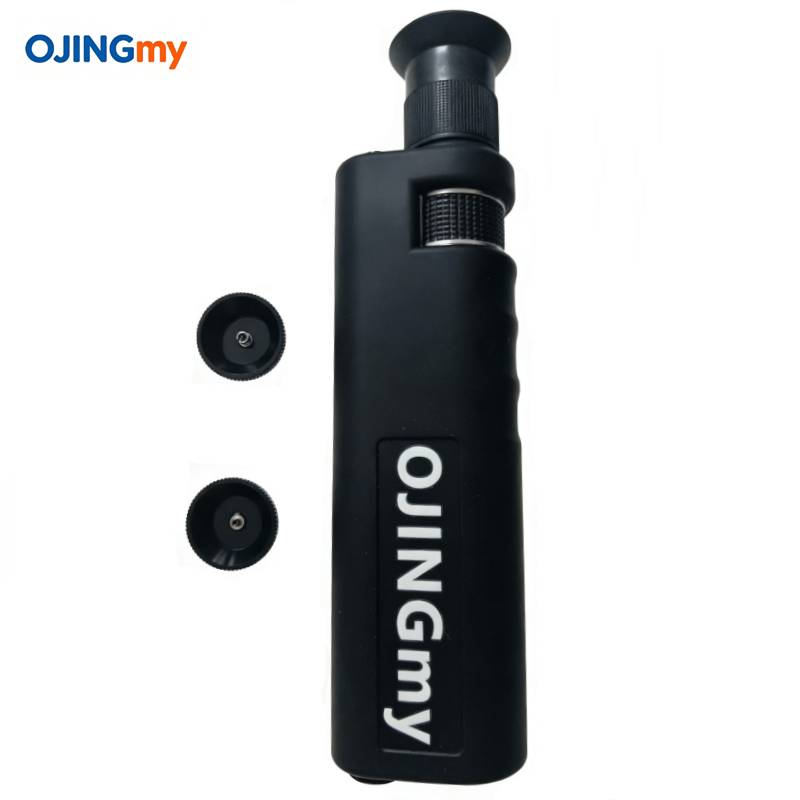 400x Optic Fiber Inspection Magnifiers 1.25/2.5mm Adapter/Connector Microscope